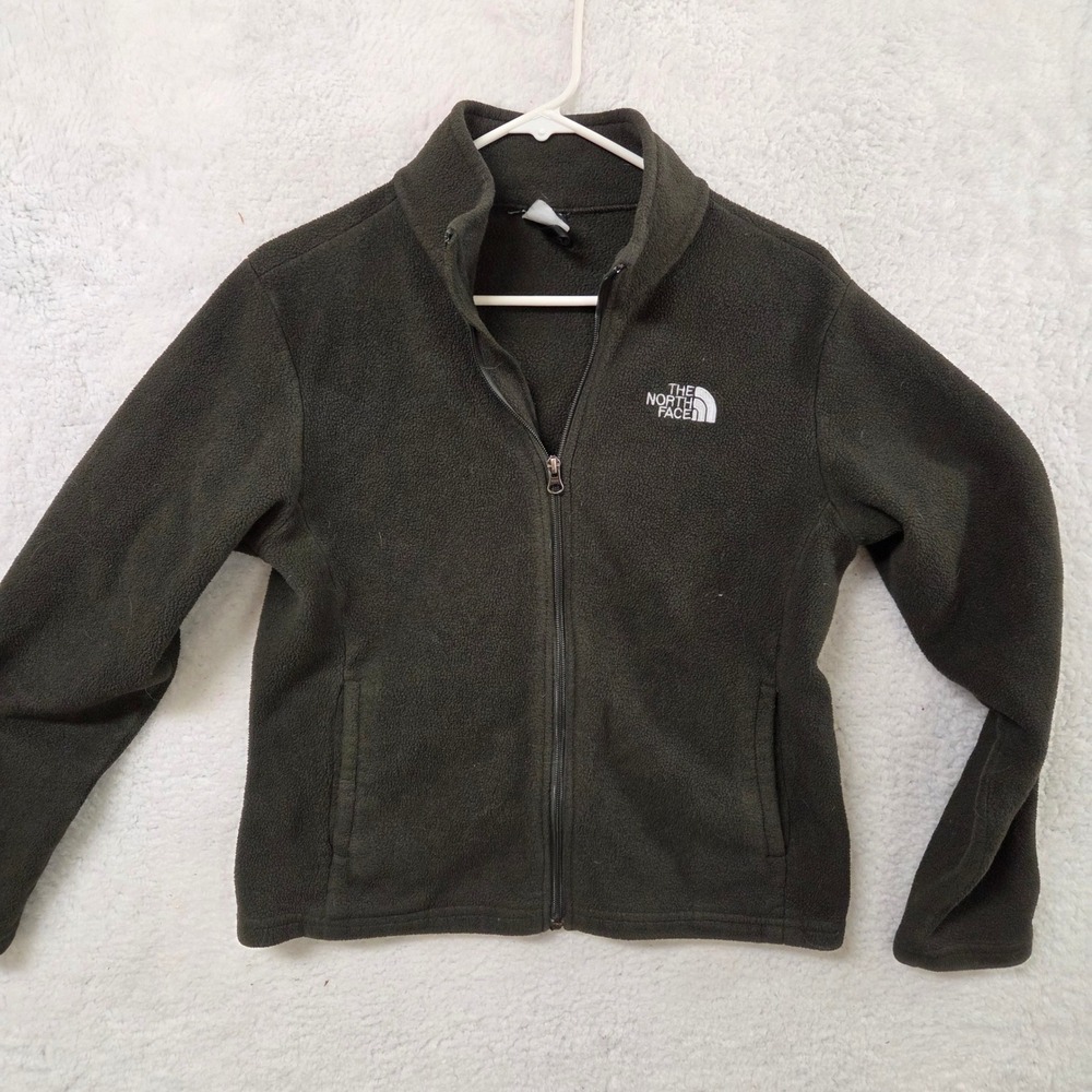 The North‎ Face Fleece Jacket Women's Medium Full Zip Polartec Green